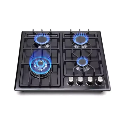 forimo Gas Cooktop 22Inch，Built in Gas Cooktop 4 Burners Stainless Steel Stove with NG/LPG Conversion Kit Thermocouple Protection and Easy to Clean